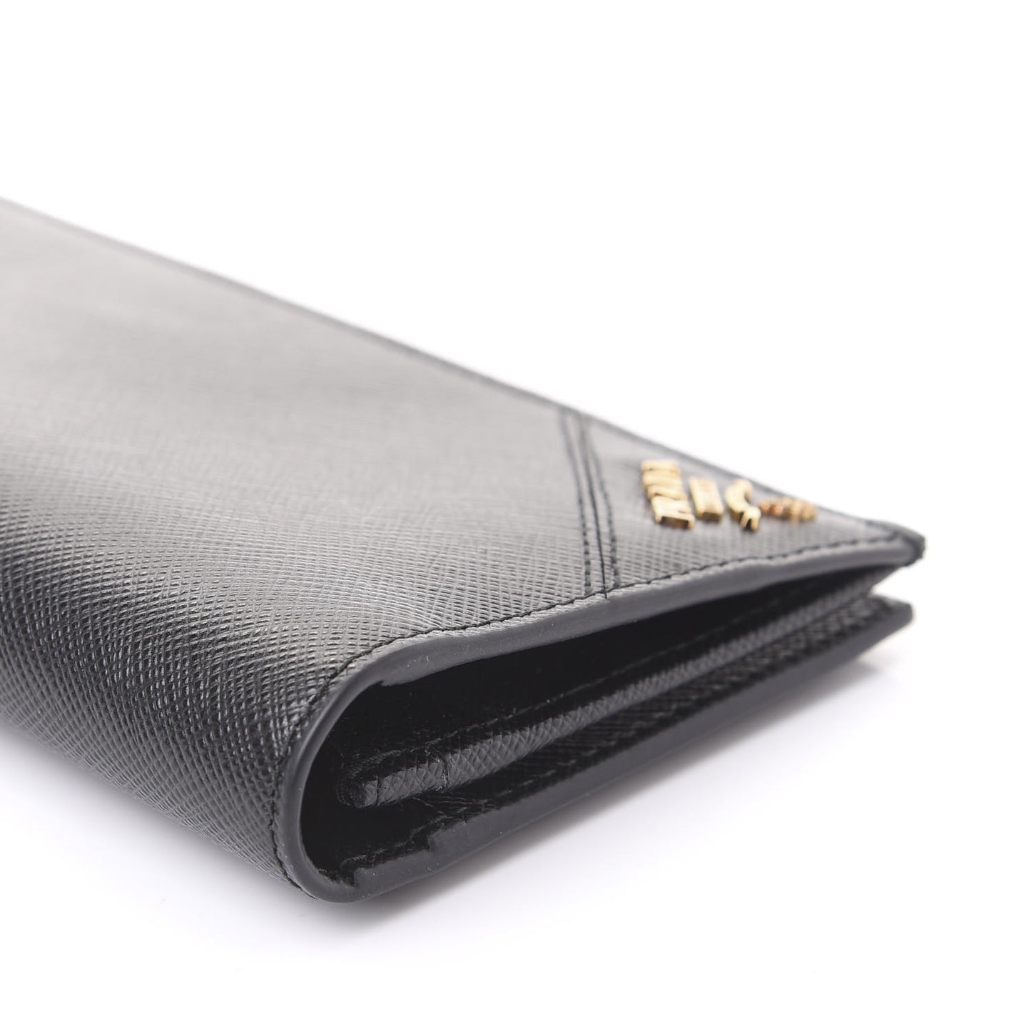 Saffiano Flap Wallet Black