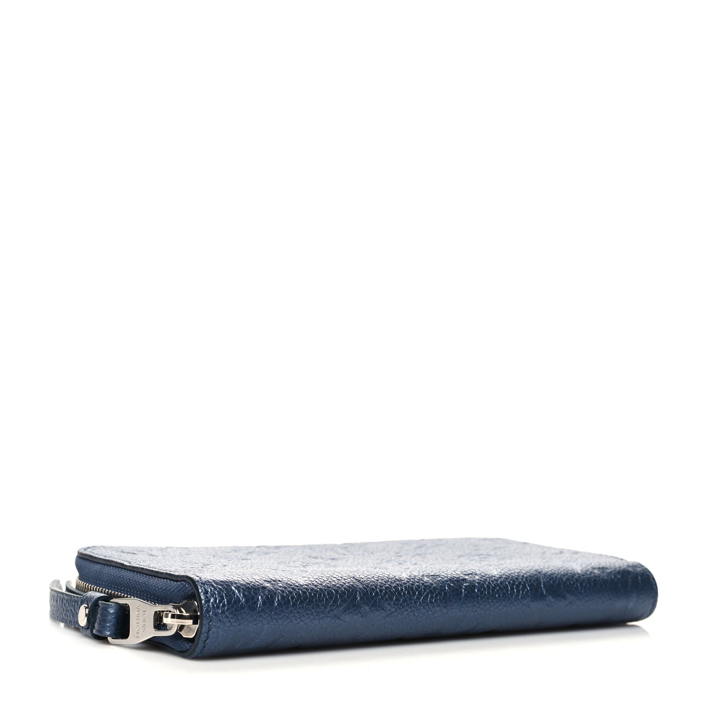 Metallic Empreinte Monogram Zippy Wallet Navy Nacre