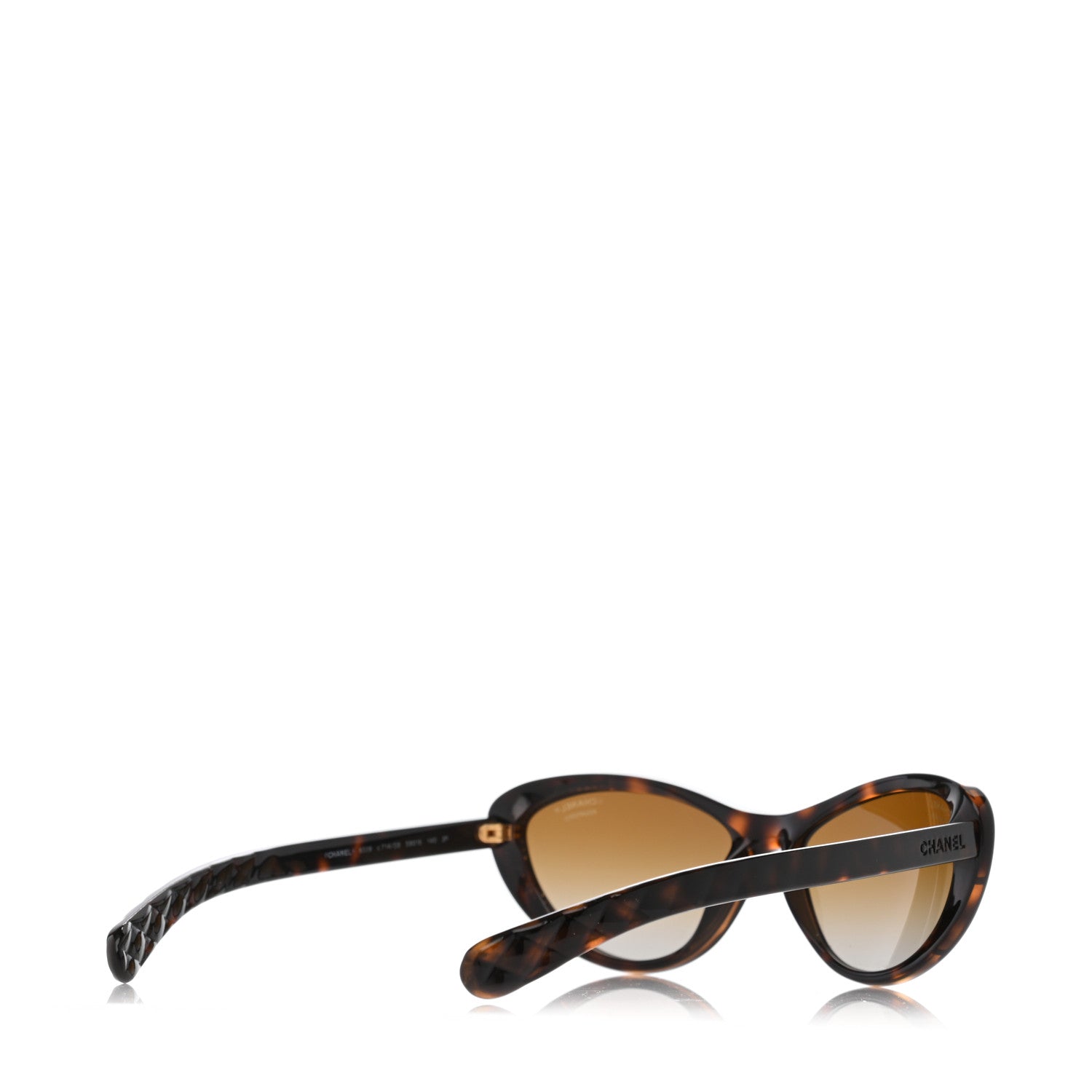 Chanel Cat Eye Chain Sunglasses 6039 Tortoise 4 of 7