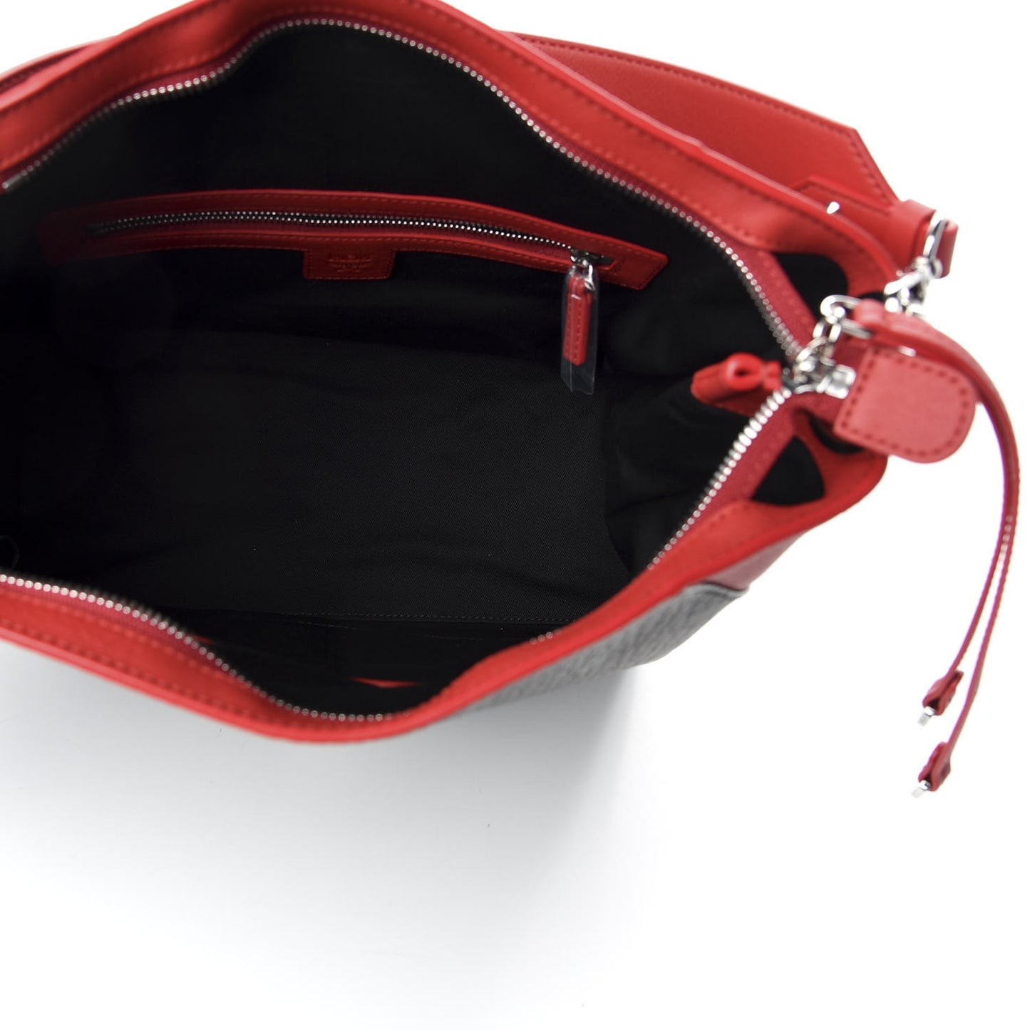 Visetos Medium Klara Hobo Red Black