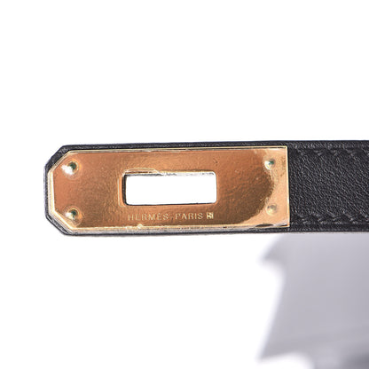 Hermes Swift Kelly Cut Clutch Pochette Black 21 of 28