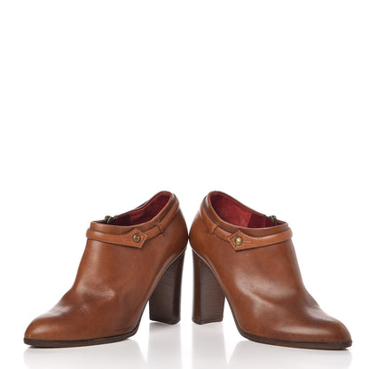 Louis Vuitton Calfskin Zipper Low Boots 37 Brown 6 of 10