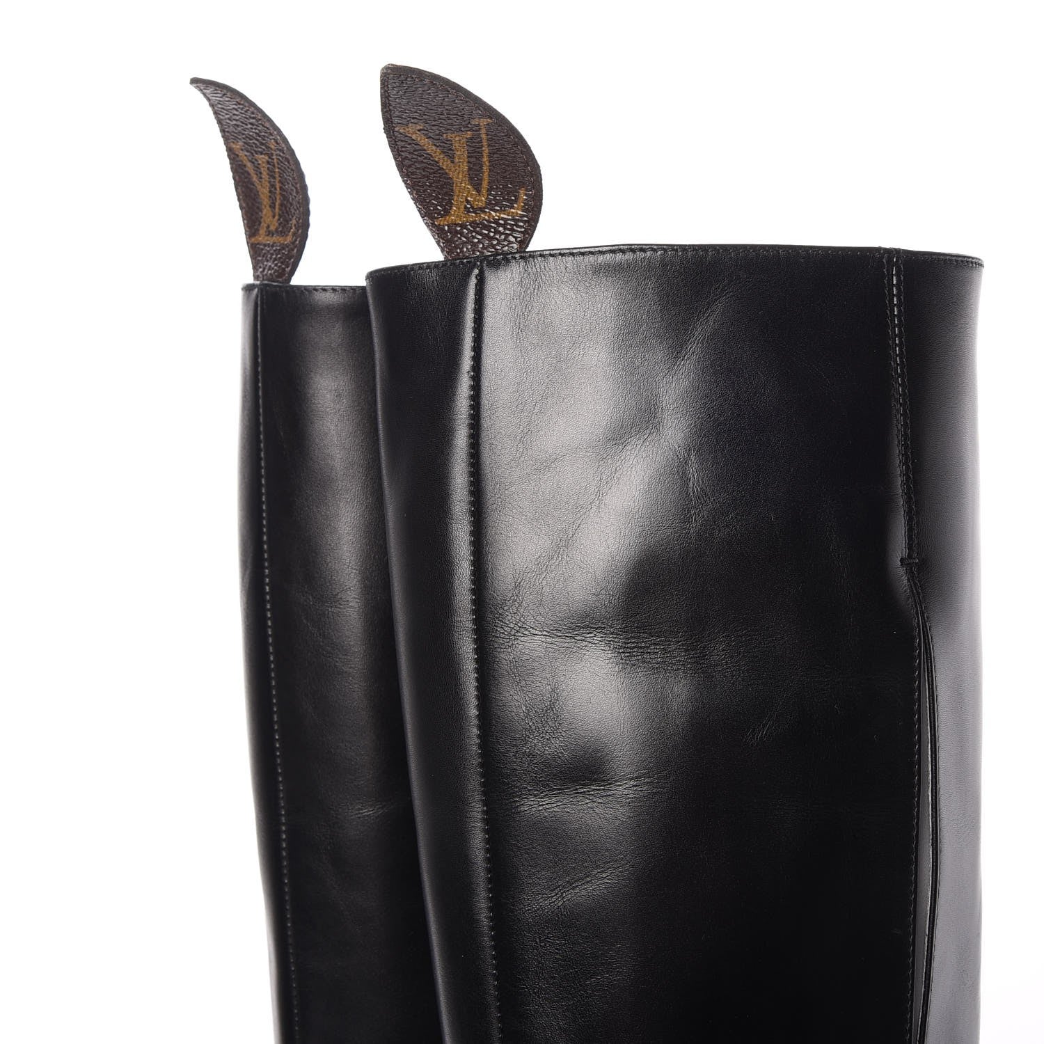 Louis Vuitton Calfskin Matchmake Boots 37 Black 9 of 11