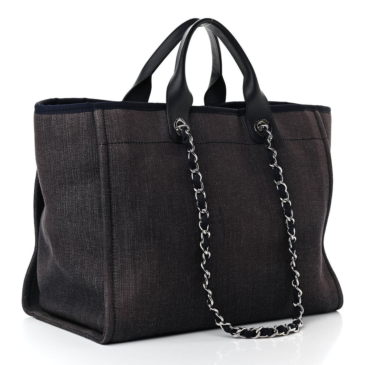 Denim Medium Deauville Tote Dark Blue