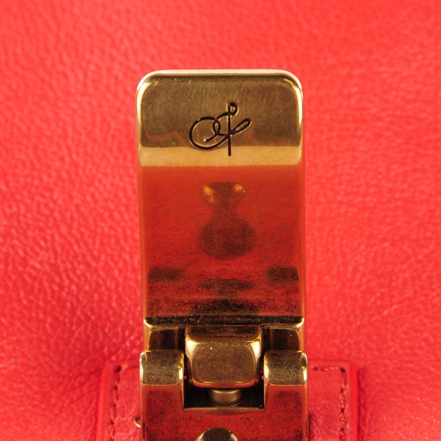 Lambskin Medium PS1 Satchel Deep Coral