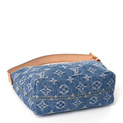 Louis Vuitton Monogram Denim Hills Pochette Blue 3 of 9