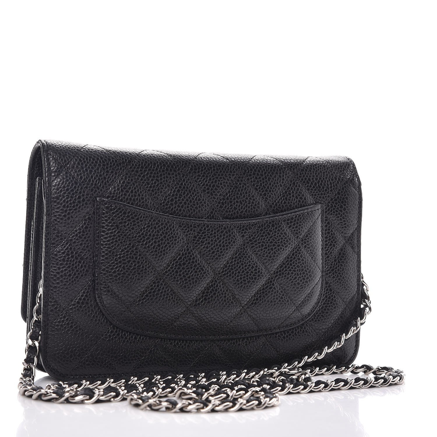 Chanel Caviar Quilted Wallet On Chain WOC Black 3 of 9