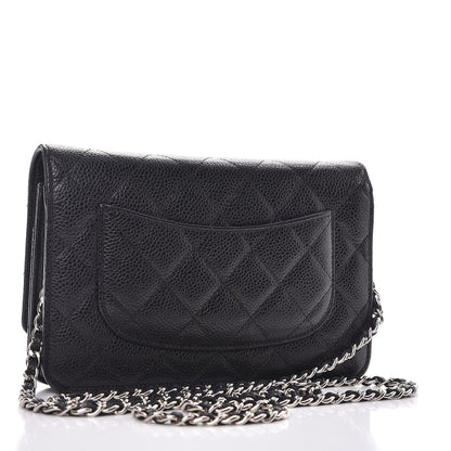 Chanel Caviar Quilted Wallet On Chain WOC Black 3 of 9