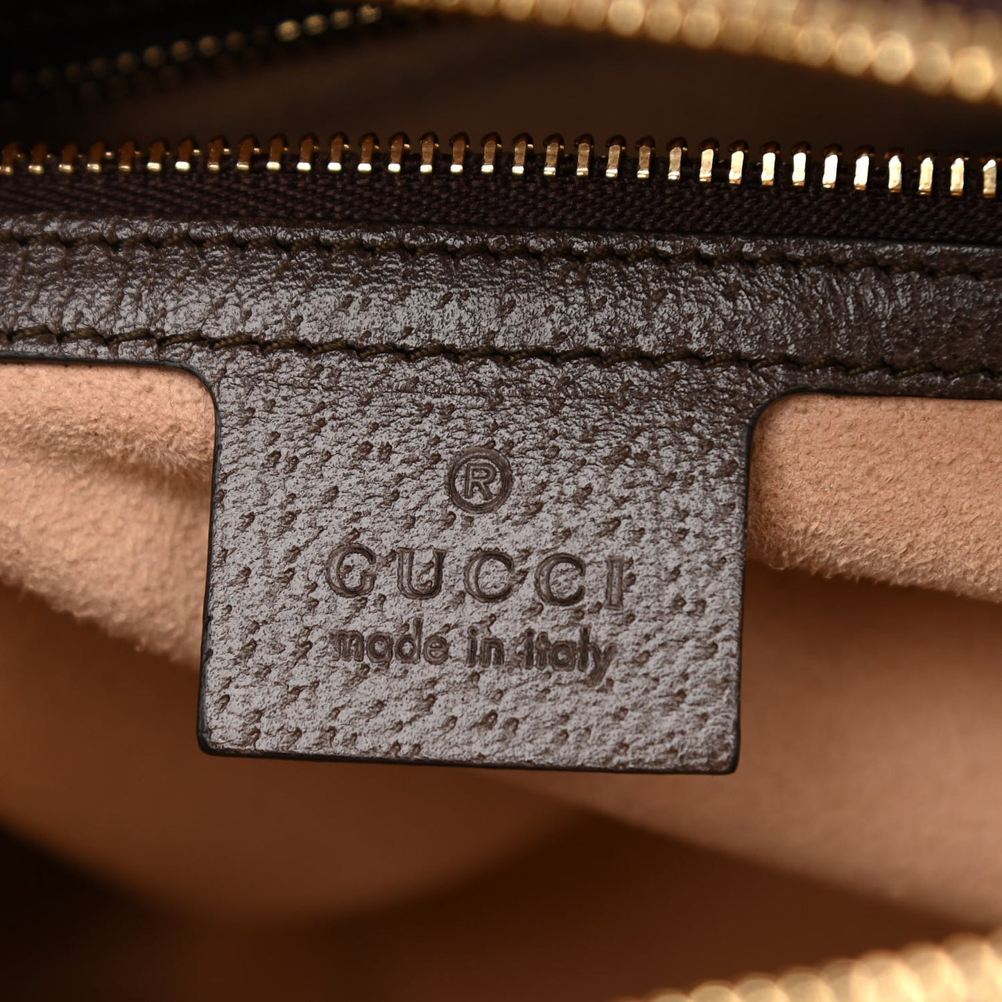 GG Supreme Web Small Ophidia Top Handle Shoulder Bag Brown