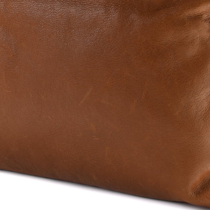 Fendi Vitello Foldover Clutch Red Brown 10 of 10