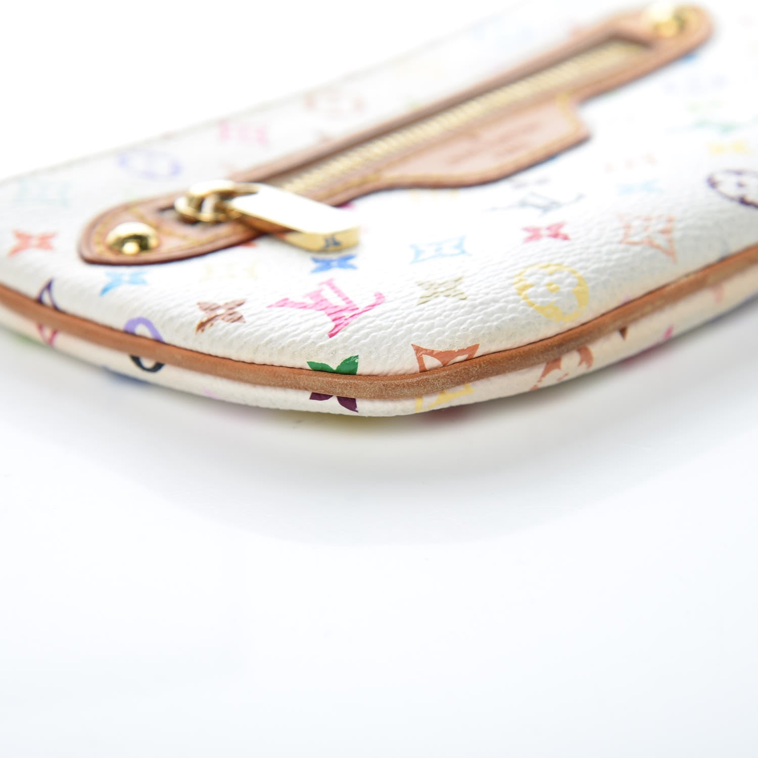 Louis Vuitton Monogram Multicolor Pochette Plate MM White 8 of 12