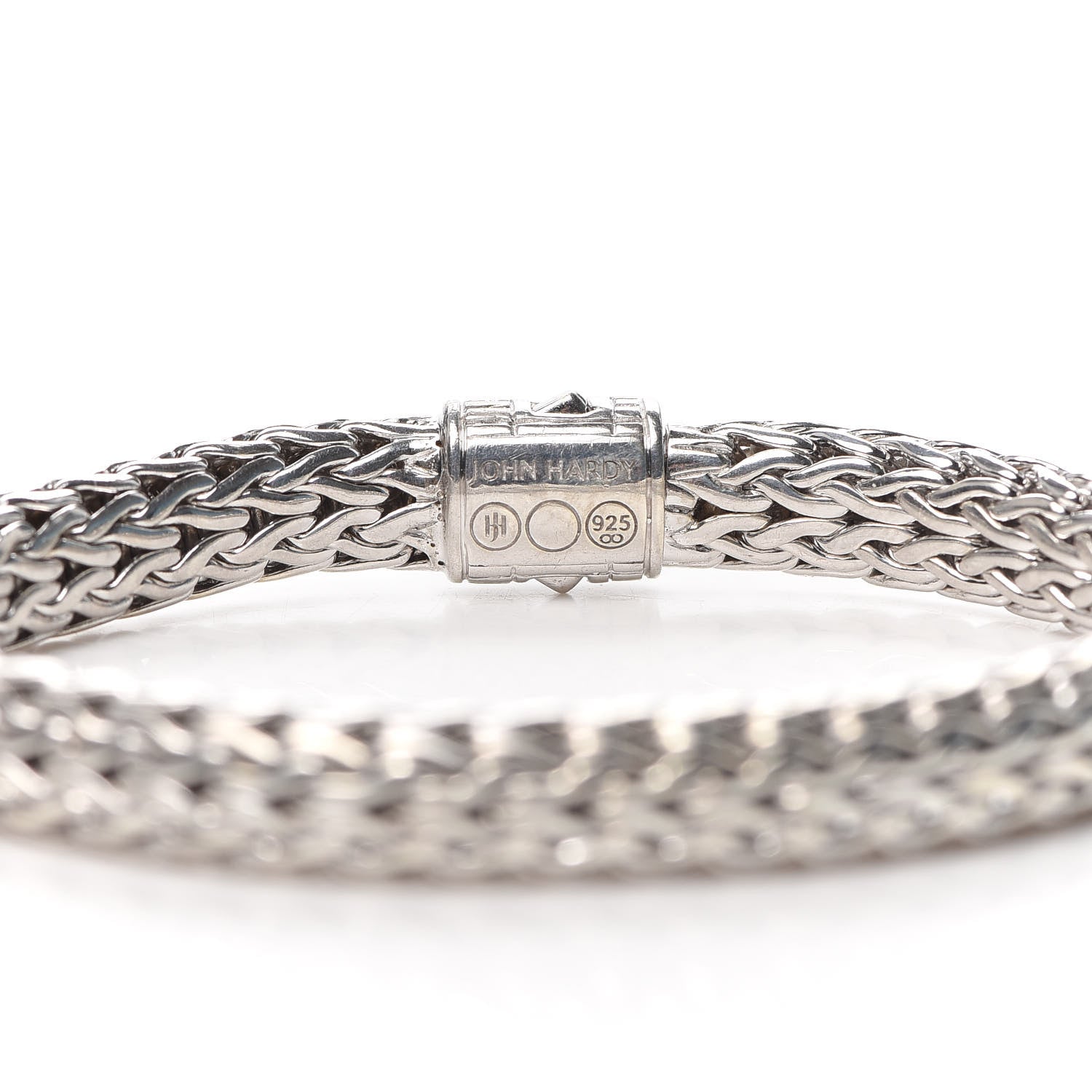 John Hardy Sterling Silver Black Sapphire 9mm Classic Chain Bracelet 4 of 4