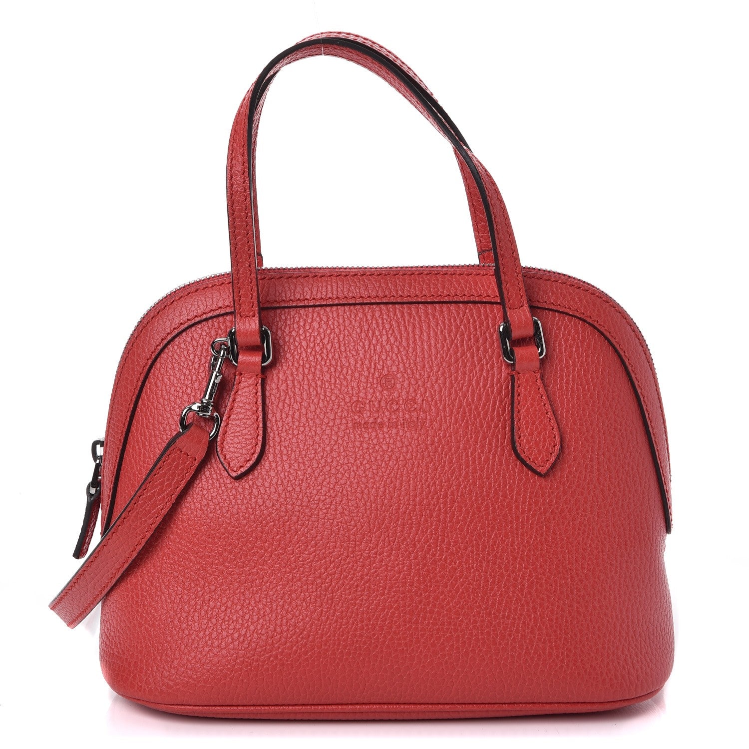 Gucci Calfskin Mini Dome Bag Sporting Red 1 of 7