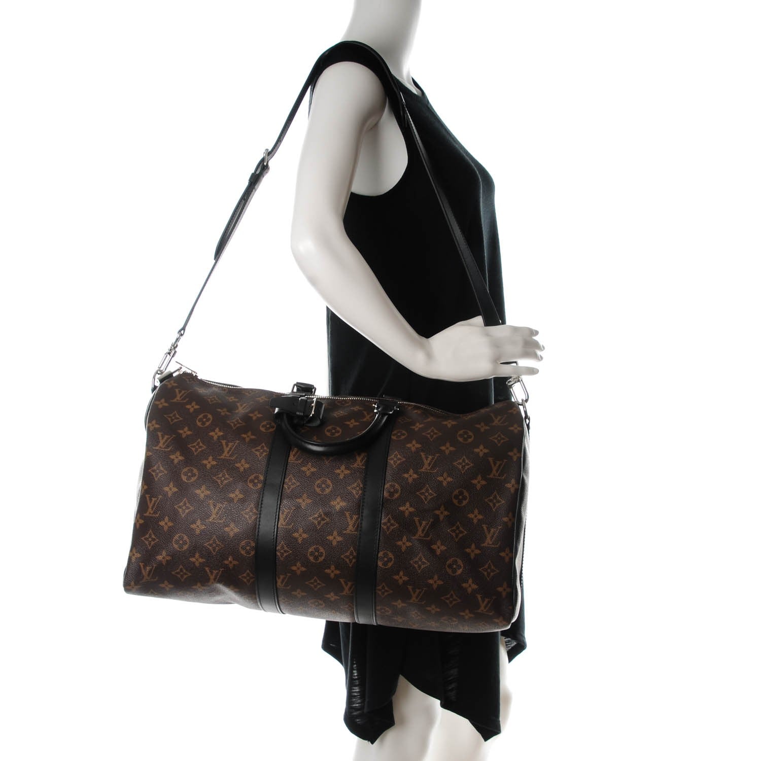 Louis Vuitton Monogram Macassar Keepall Bandouliere 45 2 of 7