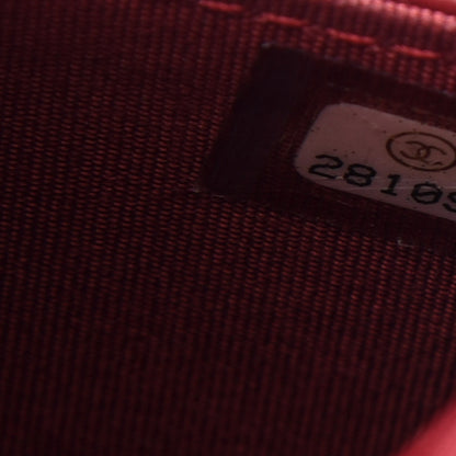 Chanel Caviar Quilted Boy Wallet On Chain WOC Red 7 of 11