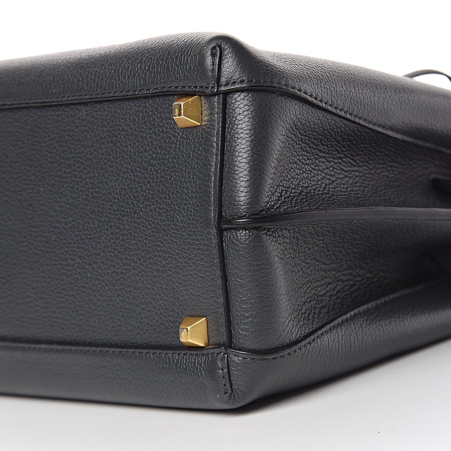 MCM Grained Calfskin Medium Milla Tote Phantom Grey 7 of 17