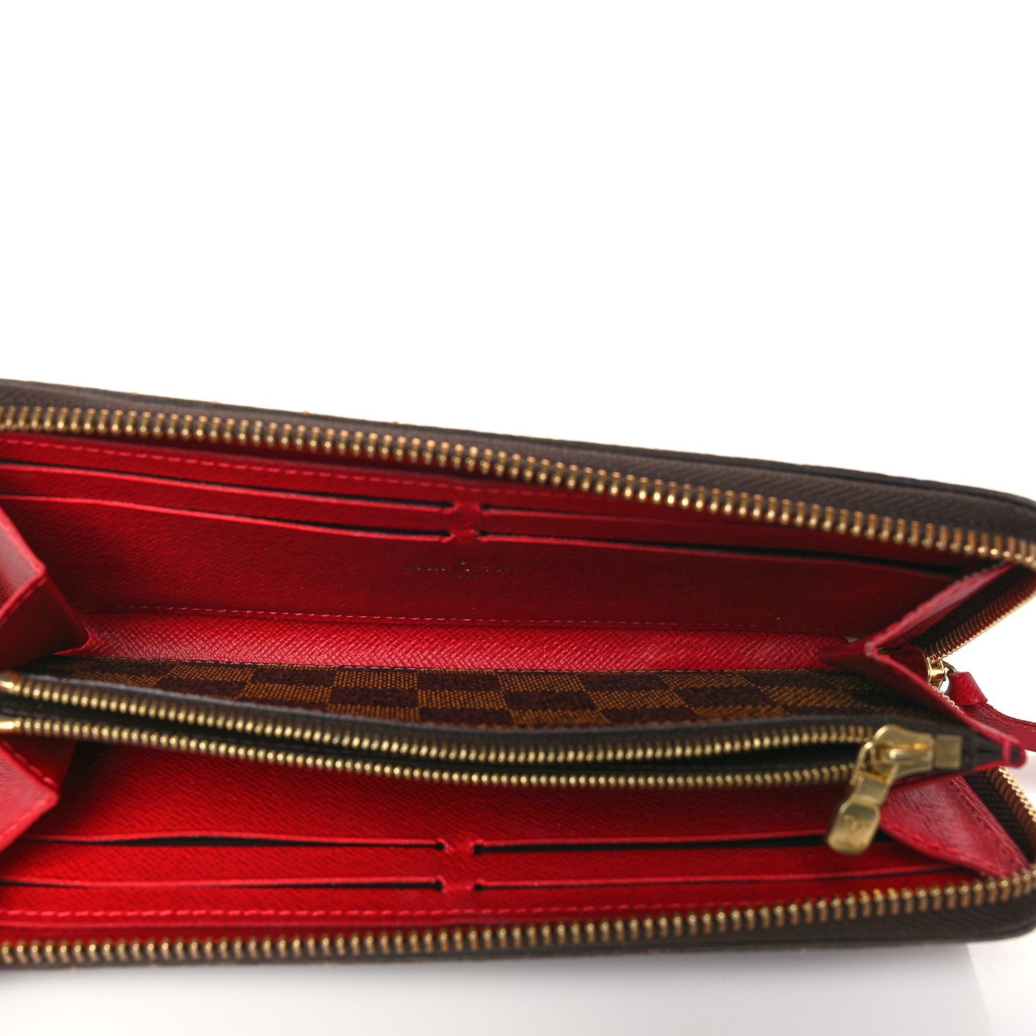 Louis Vuitton Damier Ebene Clemence Wallet Cherry 5 of 8