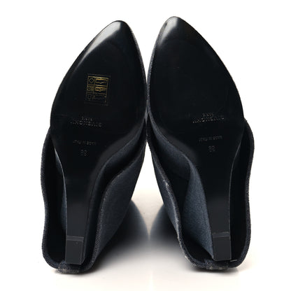 Givenchy Washed Denim Shark Lock Pant Boots 39 Black 5 of 8