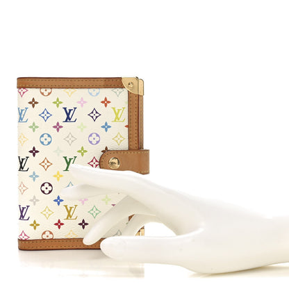 Louis Vuitton Monogram Multicolor Small Ring Agenda Cover White 2 of 7