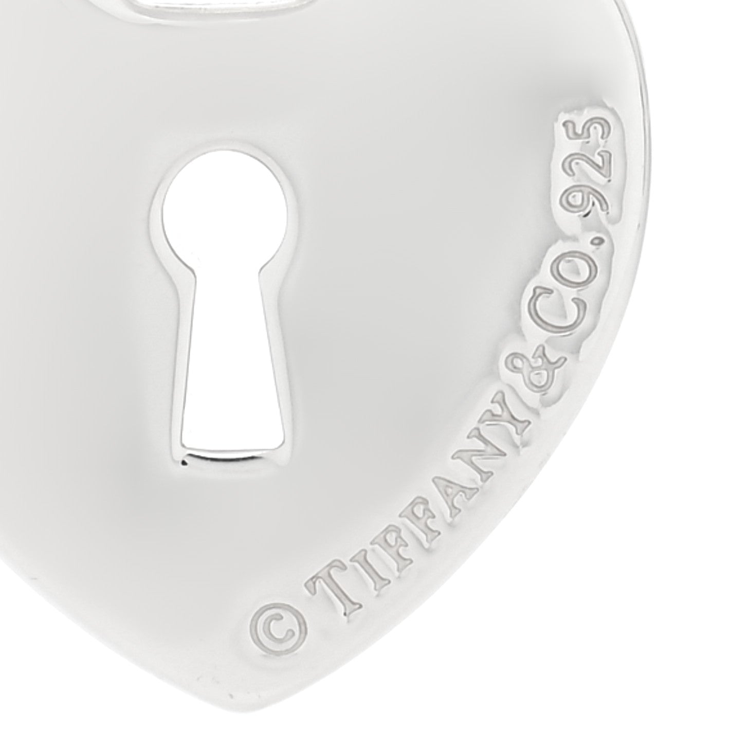 Tiffany Sterling Silver Heart Lock Charm 3 of 3
