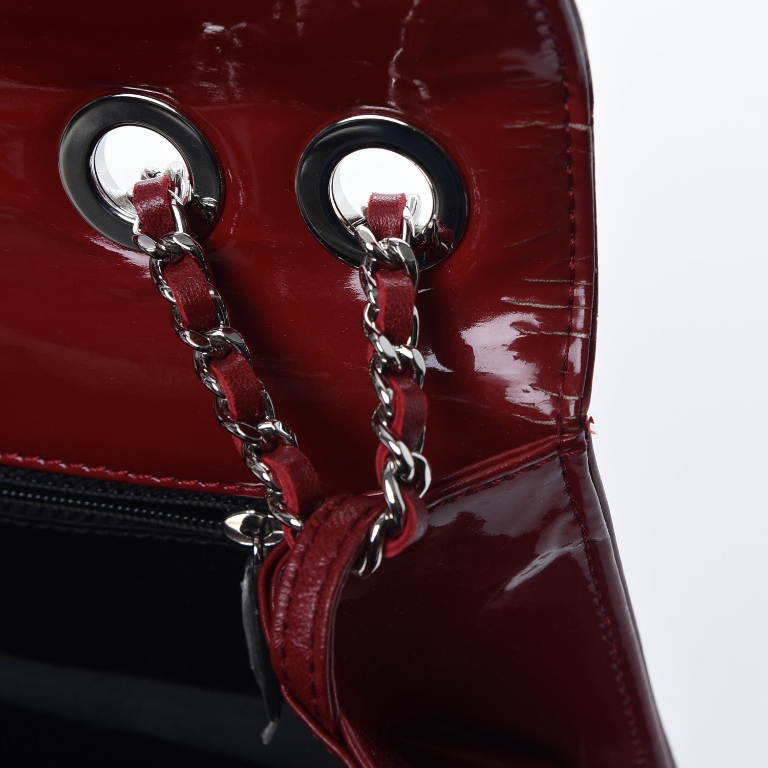 Chanel Vinyl Coco Ming Flap Red 10 of 11