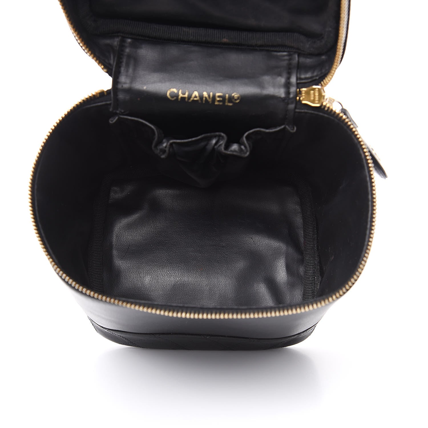 Chanel Lambskin Vanity Cosmetic Case Black 5 of 21