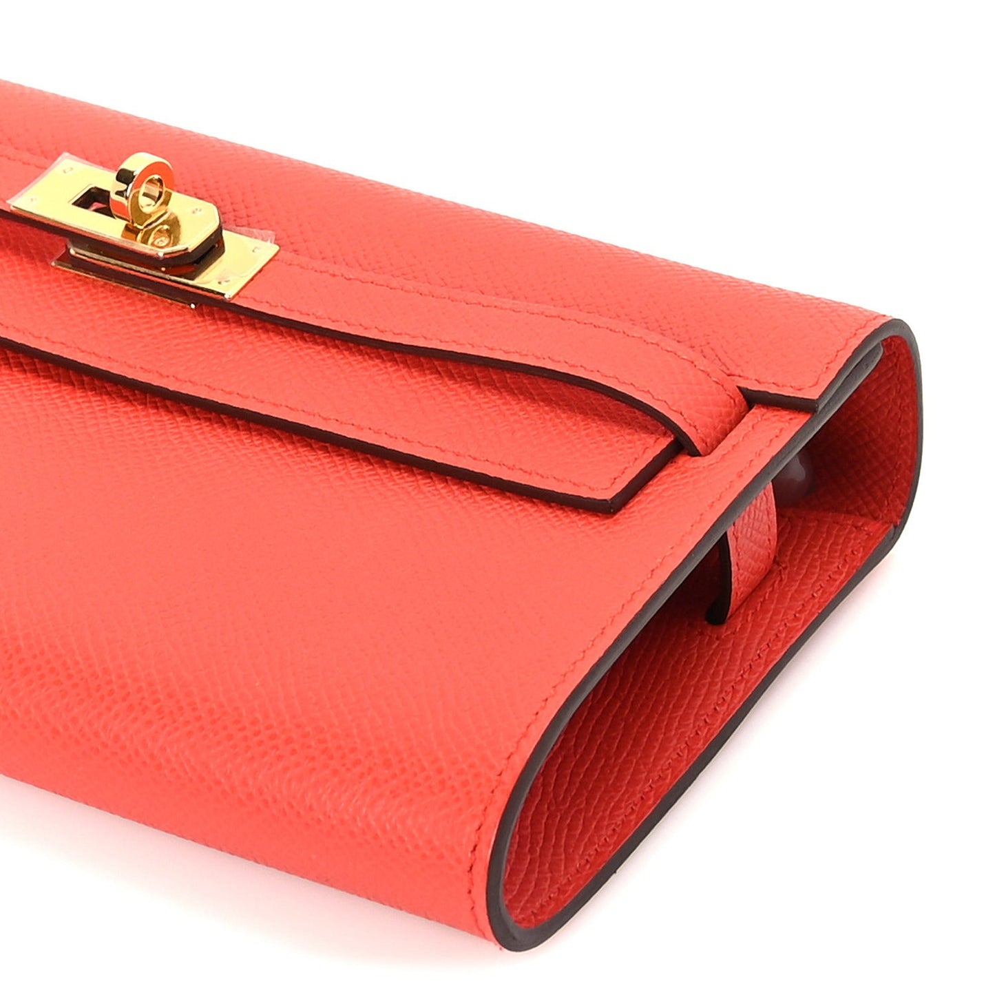 Epsom Kelly Wallet To Go Orange Field