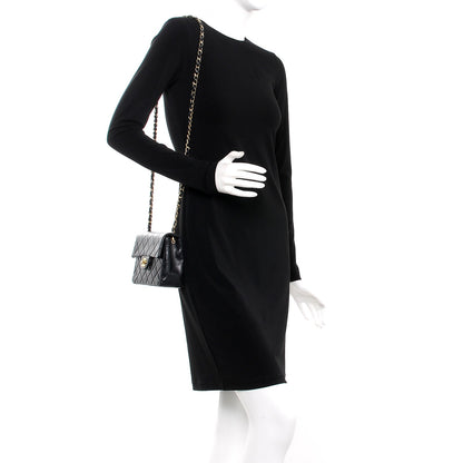 Chanel Lambskin Quilted Mini Square Flap Black 2 of 14