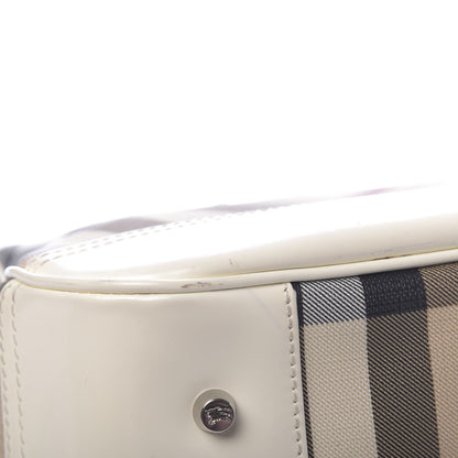 Burberry Nova Check Bowling Bag White 10 of 15