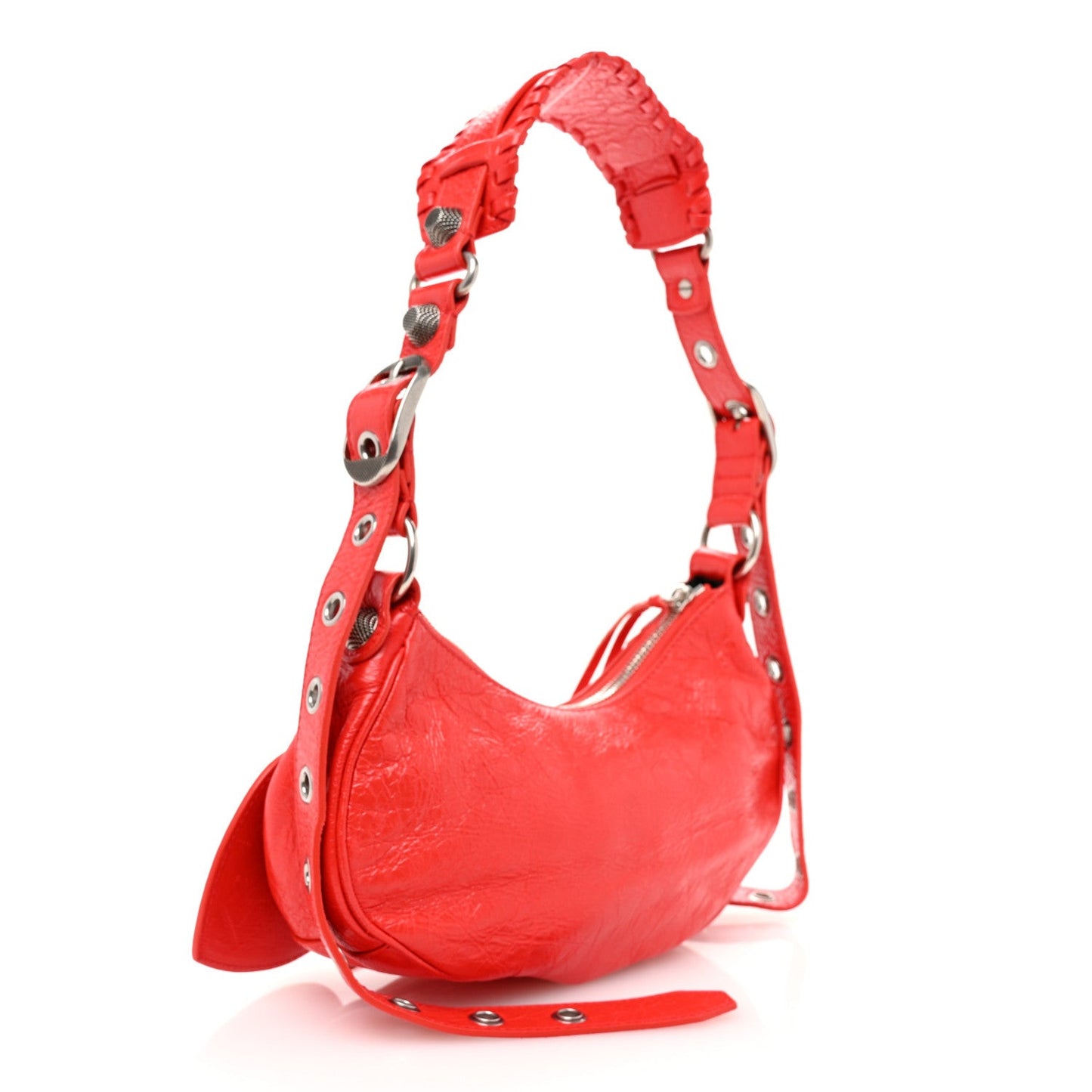 Agneau Arena Le Cagole Shoulder Bag XS Tomato Red