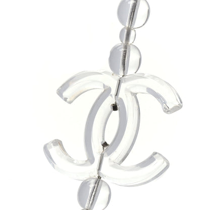 Chanel Crystal CC Double Strand Long Chain Necklace Transparent 2 of 3