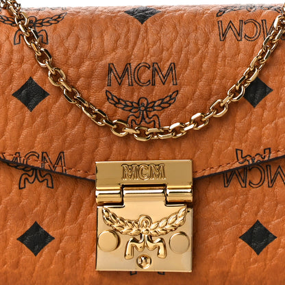 MCM Visetos Large Patricia Wallet On Chain Cognac 7 of 10