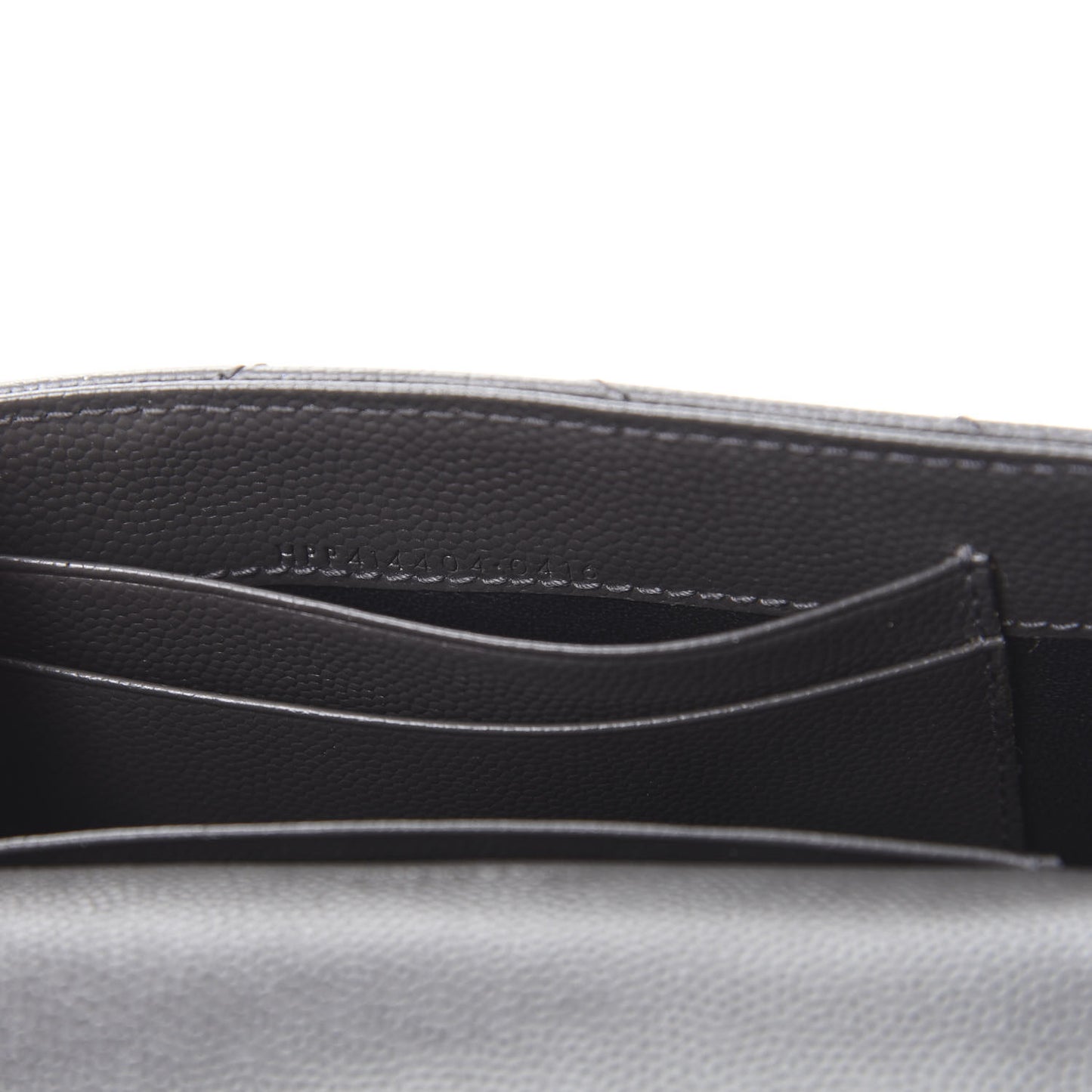 Grain De Poudre Matelasse Chevron Small Monogram Envelope Wallet Coal