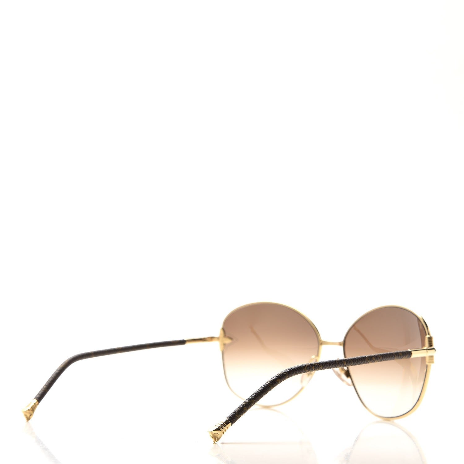 Louis Vuitton Monogram Viola Round Sunglasses Z0464U Brown 4 of 8