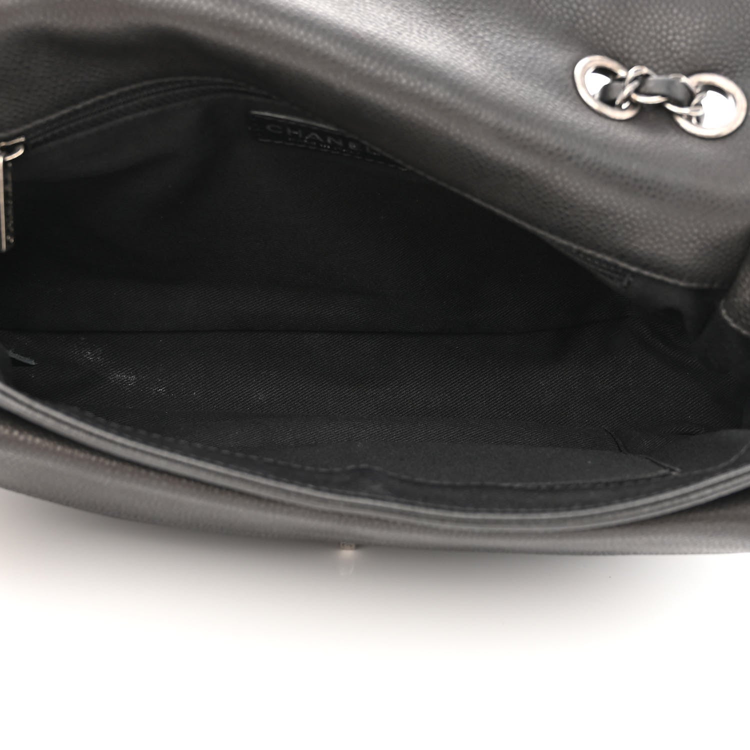 Chanel Caviar Quilted Large Now and Forever Flap Black 5 of 11