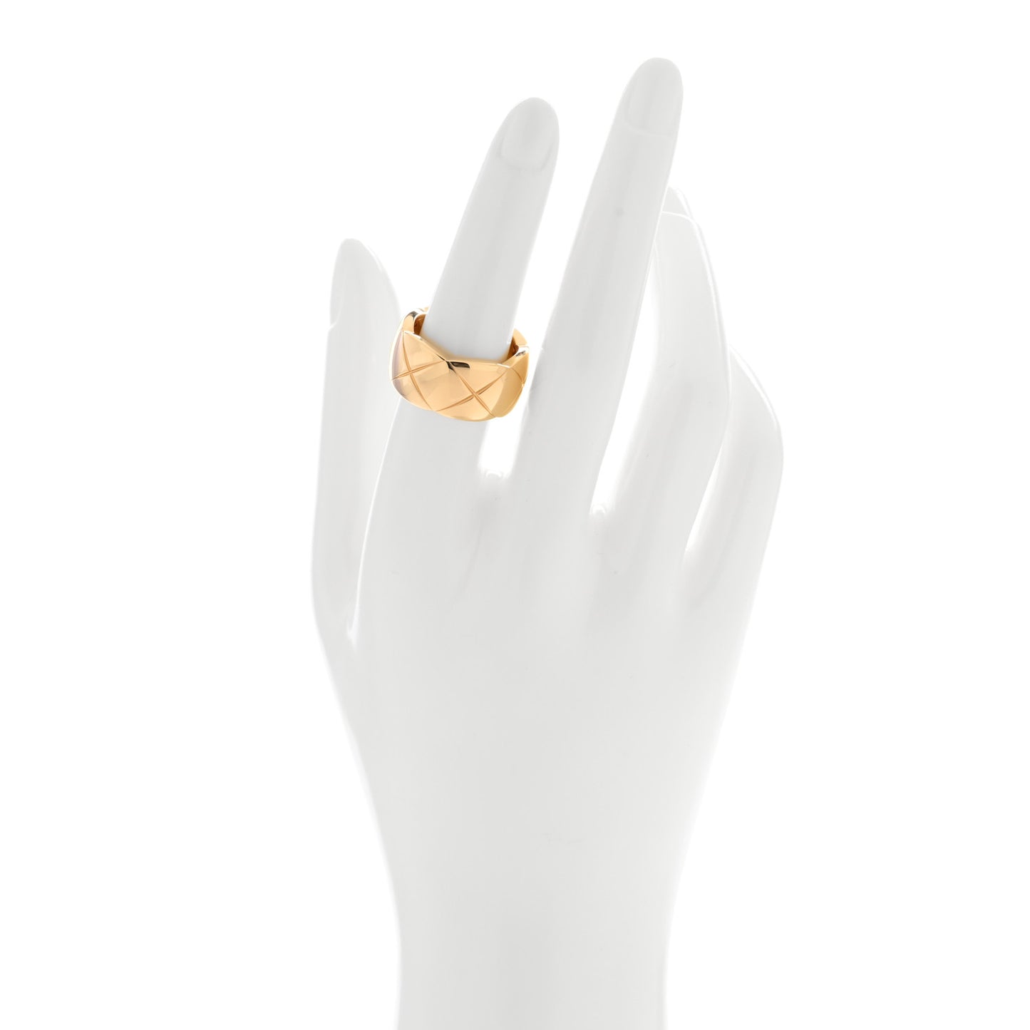 18K Yellow Gold Large Coco Crush Ring 55 7.25