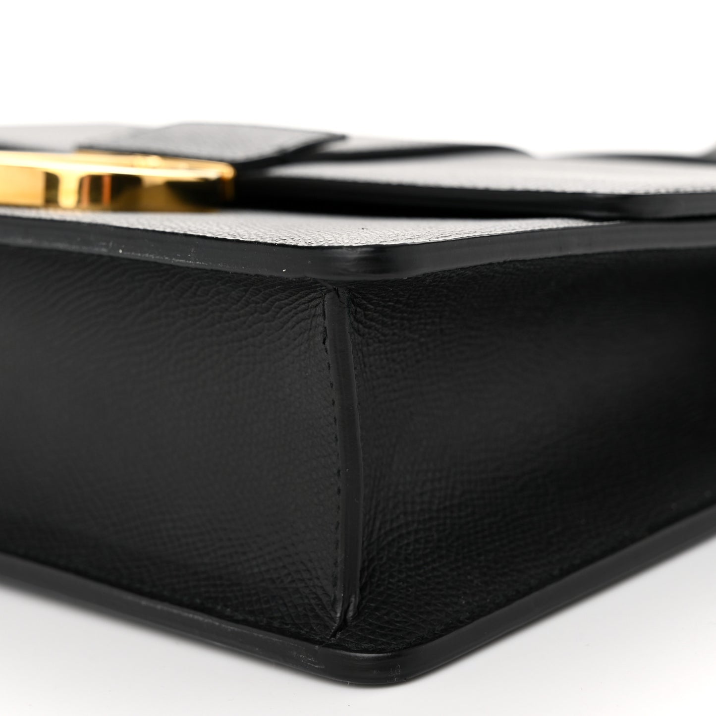 Grained Calfskin 30 Montaigne Flap Bag Black