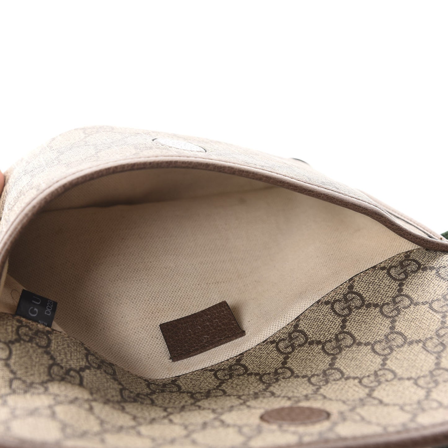GG Supreme Monogram Neo Vintage Web Belt Bag Brown
