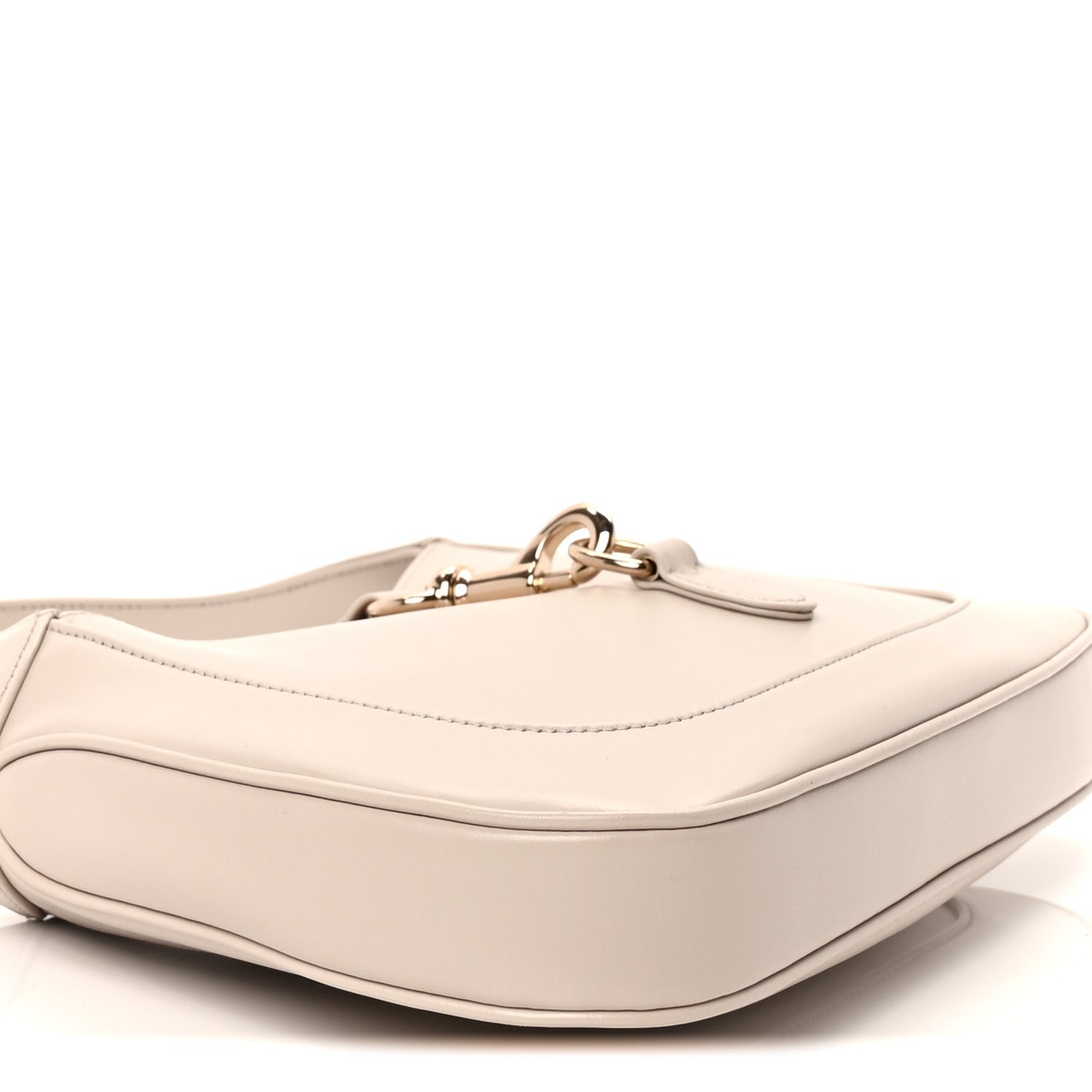Gucci Ancora Calfskin Web Small Jackie Shoulder Bag Light Grey 8 of 8