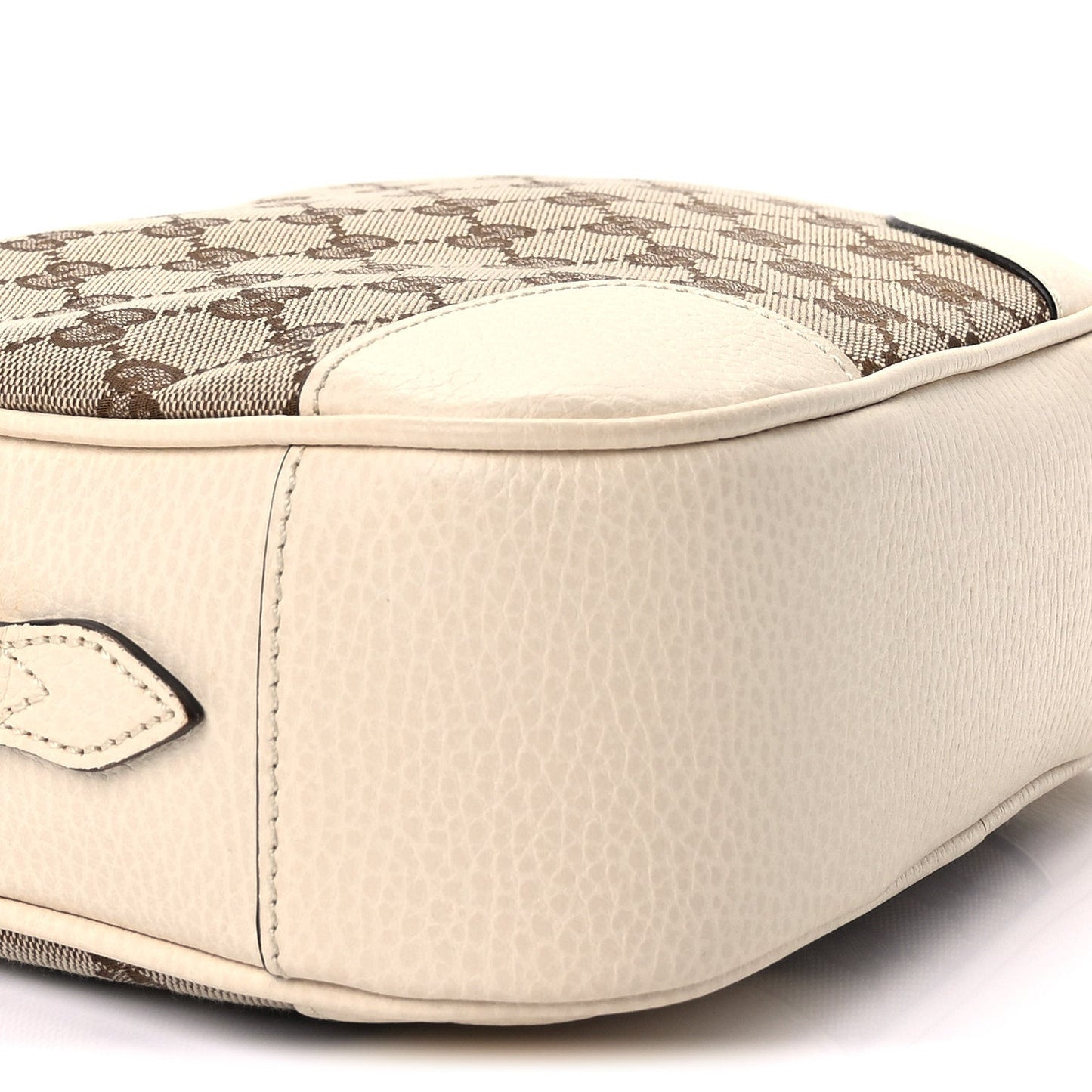 Monogram Dollar Calfskin Mini Bree Messenger Bag  Beige Ebony Avoire