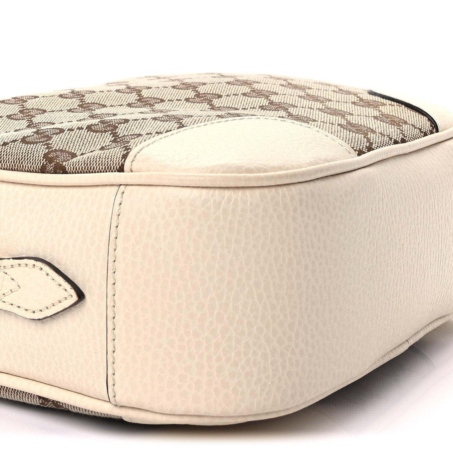 Gucci Monogram Dollar Calfskin Mini Bree Messenger Bag  Beige Ebony Avoire 7 of 8