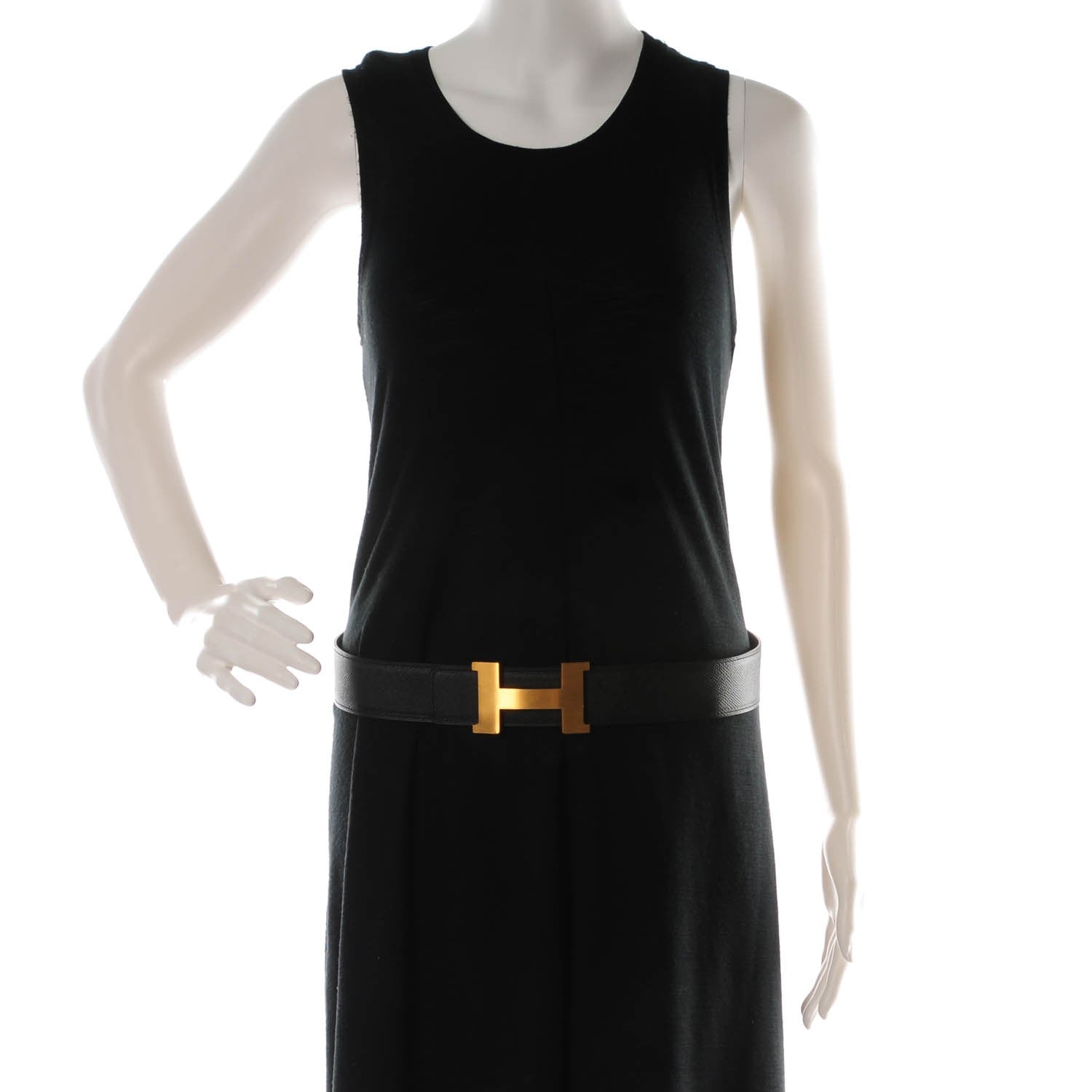 Hermes Epsom 42mm Constance2 H Belt 85 Black Rouge Grenat 2 of 6