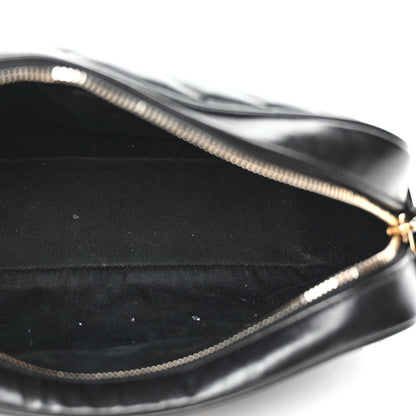 Saint Laurent Calfskin Matelasse Monogram Lou Camera Bag Black 4 of 9