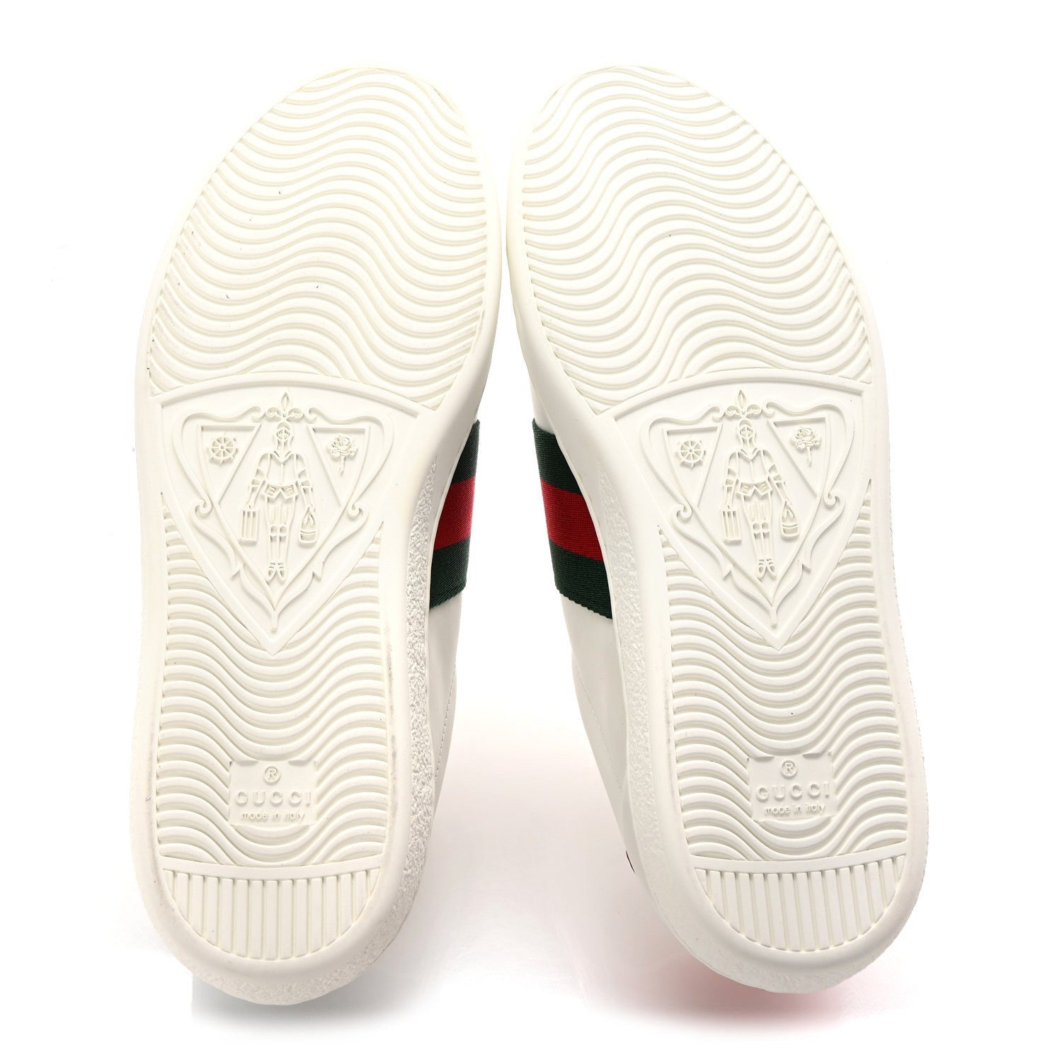 Gucci Calfskin Ayers Kingsnake Embroidered Mens Ace Sneakers 8 Green Red 6 of 7