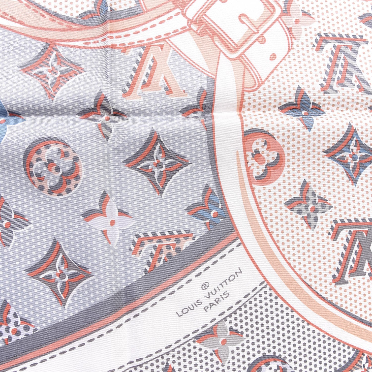 Louis Vuitton Silk Pop Monogram Scarf Blush Clair 3 of 3