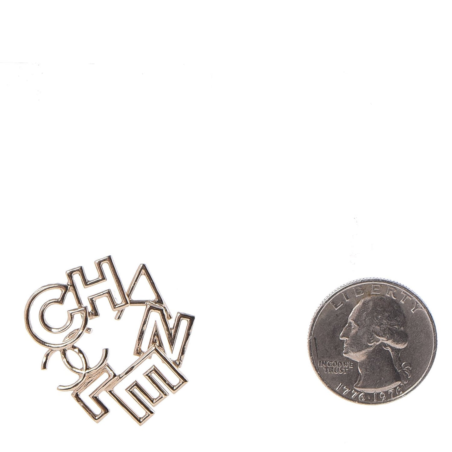 CC Logo Earrings Gold