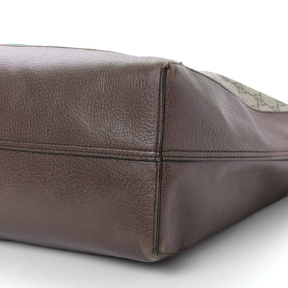 Gucci GG Supreme Monogram Web Ophidia Tote Brown 10 of 10