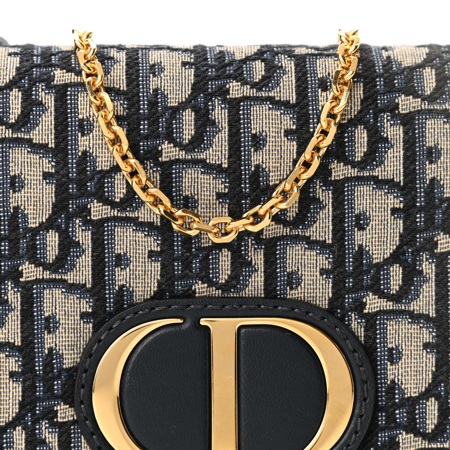 Christian Dior Oblique 30 Montaigne 2-In-1 Pouch Blue 7 of 10