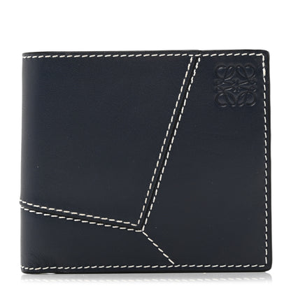 Loewe Calfskin Puzzle Bi-fold Wallet Navy 1 of 8