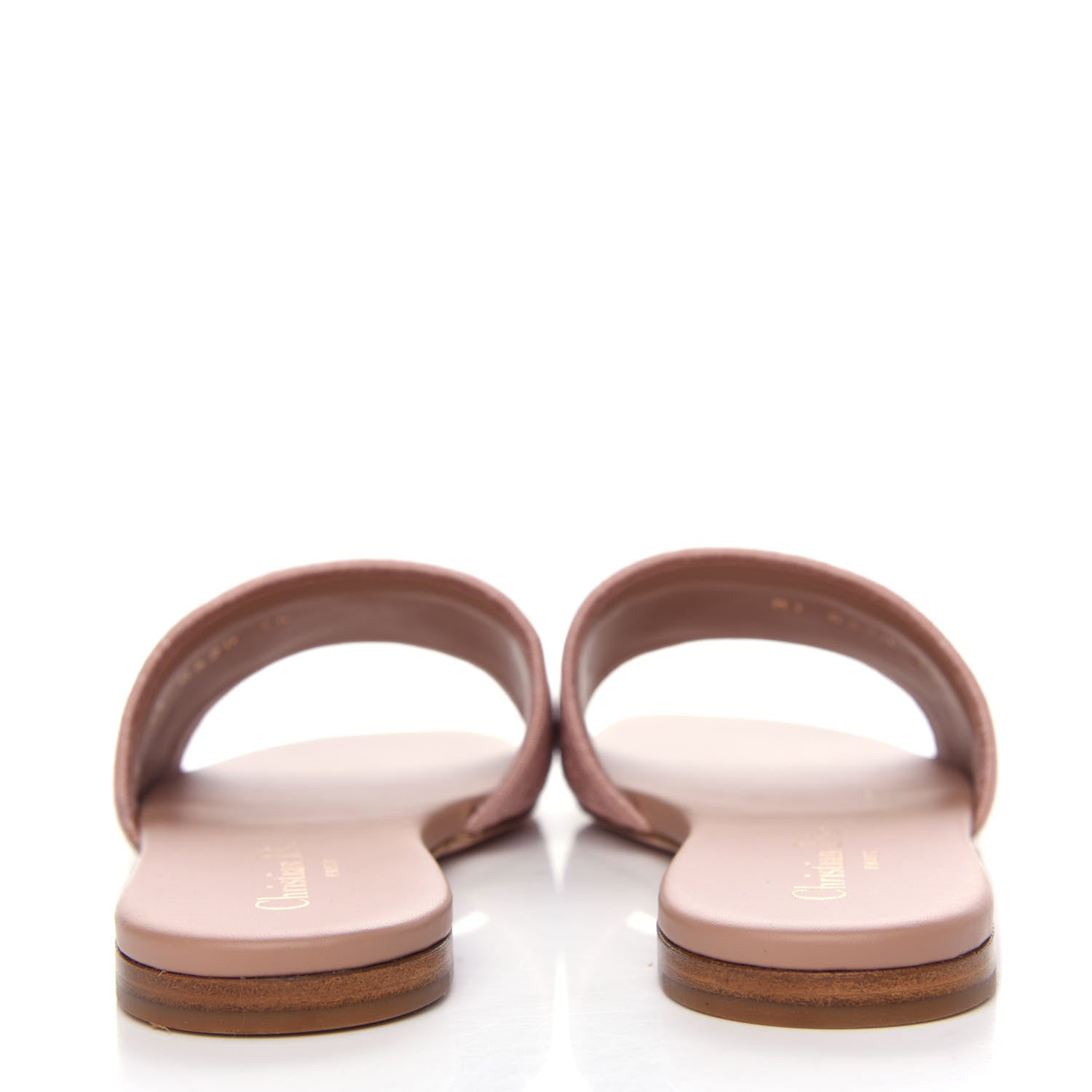 Christian Dior Cotton Embroidered Dway Mules Slide Sandals 35 Rose Des Vents 7 of 11